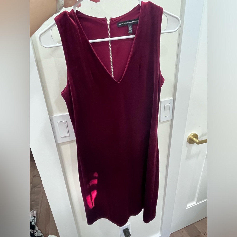 White House black market velvet dress.